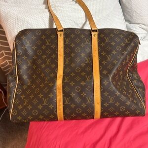 Louis Vuitton Monogram Duffel Bag in Brown and Tan